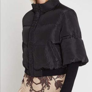 BCBGMAXAZRIA Black 3/4 sleeve puffer jacket M